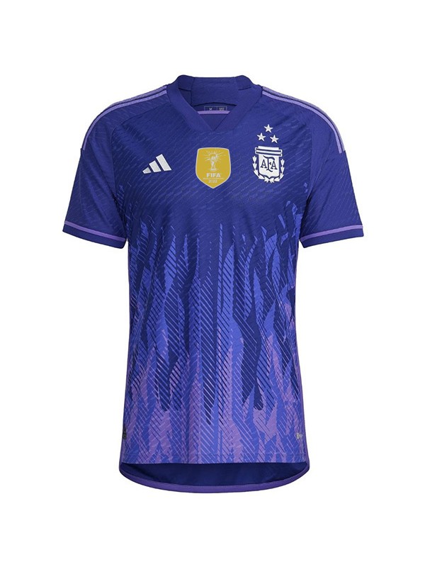 Argentina away jersey soccer uniform men's second football kit top sports shirt 2022 world cup